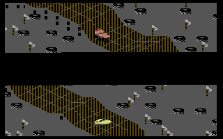 Racing Destruction Set screenshot 5 for Commodore 64
